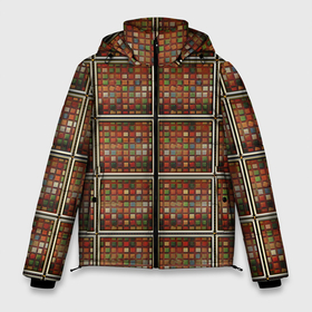 Мужская зимняя куртка 3D с принтом Разноцветные мозаичные кубы в Санкт-Петербурге, верх — 100% полиэстер; подкладка — 100% полиэстер; утеплитель — 100% полиэстер | длина ниже бедра, свободный силуэт Оверсайз. Есть воротник-стойка, отстегивающийся капюшон и ветрозащитная планка. 

Боковые карманы с листочкой на кнопках и внутренний карман на молнии. | 