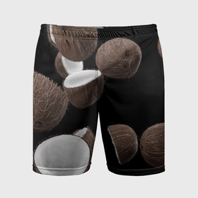 Мужские шорты спортивные с принтом Coconut в Белгороде,  |  | 