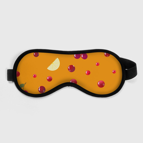 Маска для сна 3D с принтом Ягоды и лимон, оранжевый фон в Курске, внешний слой — 100% полиэфир, внутренний слой — 100% хлопок, между ними — поролон |  | Тематика изображения на принте: 
