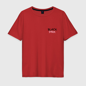 Мужская футболка хлопок Oversize с принтом Граффити BlackPink   мини , 100% хлопок | свободный крой, круглый ворот, “спинка” длиннее передней части | 