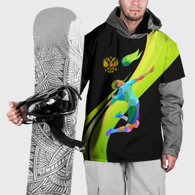 Накидка на куртку 3D с принтом Волейбол Россия в Белгороде, 100% полиэстер |  | Тематика изображения на принте: 