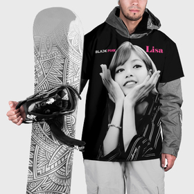 Накидка на куртку 3D с принтом Blackpink Lisa gesture of love в Кировске, 100% полиэстер |  | 