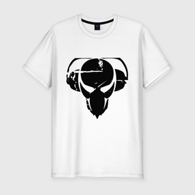 Мужская футболка хлопок Slim с принтом Pirate station logo в Петрозаводске, 92% хлопок, 8% лайкра | приталенный силуэт, круглый вырез ворота, длина до линии бедра, короткий рукав | Тематика изображения на принте: 