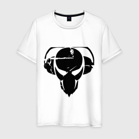 Мужская футболка хлопок с принтом Pirate station logo в Санкт-Петербурге, 100% хлопок | прямой крой, круглый вырез горловины, длина до линии бедер, слегка спущенное плечо. | Тематика изображения на принте: 