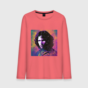 Мужской лонгслив хлопок с принтом Jim Morrison few color digital Art в Белгороде, 100% хлопок |  | 