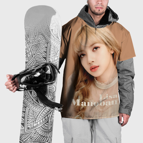 Накидка на куртку 3D с принтом Blackpink Lisa blonde в Кировске, 100% полиэстер |  | 