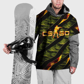 Накидка на куртку 3D с принтом CS GO  fire в Петрозаводске, 100% полиэстер |  | 