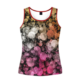 Женская майка 3D яркий фон боке: в Ухте, 100% полиэстер | круглая горловина, прямой силуэт, длина до линии бедра |