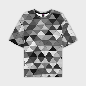 Мужская футболка oversize 3D с принтом геометрические фигуры треугольник в Белгороде,  |  | 