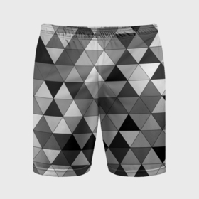 Мужские шорты спортивные с принтом геометрические фигуры треугольник в Петрозаводске,  |  | 