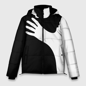 Мужская зимняя куртка 3D с принтом чёрно белый рисунок в Тюмени, верх — 100% полиэстер; подкладка — 100% полиэстер; утеплитель — 100% полиэстер | длина ниже бедра, свободный силуэт Оверсайз. Есть воротник-стойка, отстегивающийся капюшон и ветрозащитная планка. 

Боковые карманы с листочкой на кнопках и внутренний карман на молнии. | 