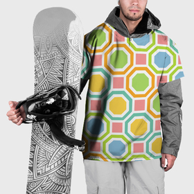 Накидка на куртку 3D с принтом Color geometria в Екатеринбурге, 100% полиэстер |  | Тематика изображения на принте: 