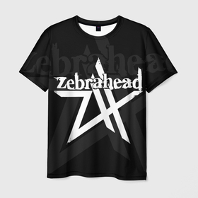 Мужская футболка 3D с принтом Zebrahead   logo в Екатеринбурге, 100% полиэфир | прямой крой, круглый вырез горловины, длина до линии бедер | 