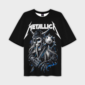 Мужская футболка oversize 3D с принтом Metallica   warrior в Екатеринбурге,  |  | 