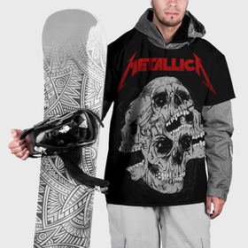 Накидка на куртку 3D с принтом Metallica skulls в Белгороде, 100% полиэстер |  | 