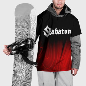 Накидка на куртку 3D с принтом Sabaton red plasma в Тюмени, 100% полиэстер |  | Тематика изображения на принте: 