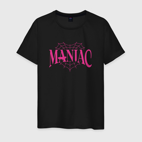 Мужская футболка хлопок с принтом Maniac   stray kids в Кировске, 100% хлопок | прямой крой, круглый вырез горловины, длина до линии бедер, слегка спущенное плечо. | 