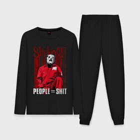 Мужская пижама с лонгсливом хлопок с принтом Slipknot Corey ,  |  | Тематика изображения на принте: 