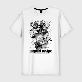 Мужская футболка хлопок Slim с принтом Linkin Park all в Кировске, 92% хлопок, 8% лайкра | приталенный силуэт, круглый вырез ворота, длина до линии бедра, короткий рукав | 