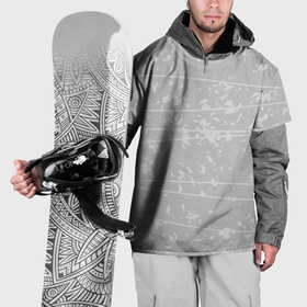 Накидка на куртку 3D с принтом Абстракция светло серый в Петрозаводске, 100% полиэстер |  | Тематика изображения на принте: 