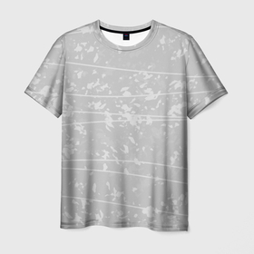 Мужская футболка 3D с принтом Абстракция светло серый в Тюмени, 100% полиэфир | прямой крой, круглый вырез горловины, длина до линии бедер | 
