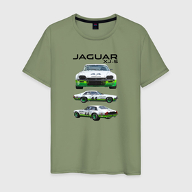 Мужская футболка хлопок с принтом Jaguar постер обложка журнала в Белгороде, 100% хлопок | прямой крой, круглый вырез горловины, длина до линии бедер, слегка спущенное плечо. | 