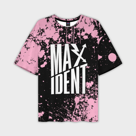 Мужская футболка oversize 3D с принтом Stray kids   pink maxident ,  |  | Тематика изображения на принте: 