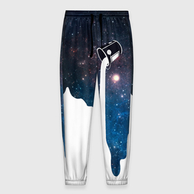 Мужские брюки 3D с принтом Млечный Путь   Milky Way , 100% полиэстер | манжеты по низу, эластичный пояс регулируется шнурком, по бокам два кармана без застежек, внутренняя часть кармана из мелкой сетки | Тематика изображения на принте: 