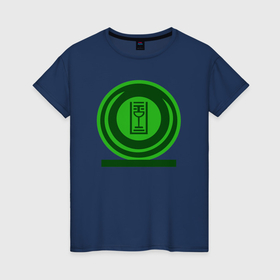 Женская футболка хлопок с принтом Логотип, чаша с полосками   значок, зеленый мир в Курске, 100% хлопок | прямой крой, круглый вырез горловины, длина до линии бедер, слегка спущенное плечо | 