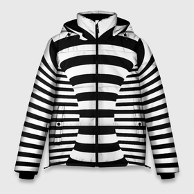 Мужская зимняя куртка 3D с принтом черно белая иллюзия в Екатеринбурге, верх — 100% полиэстер; подкладка — 100% полиэстер; утеплитель — 100% полиэстер | длина ниже бедра, свободный силуэт Оверсайз. Есть воротник-стойка, отстегивающийся капюшон и ветрозащитная планка. 

Боковые карманы с листочкой на кнопках и внутренний карман на молнии. | 