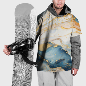 Накидка на куртку 3D с принтом Мраморная абстракция , 100% полиэстер |  | Тематика изображения на принте: 