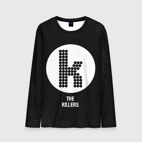 Мужской лонгслив 3D с принтом The Killers glitch на темном фоне в Санкт-Петербурге, 100% полиэстер | длинные рукава, круглый вырез горловины, полуприлегающий силуэт | 