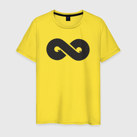 Мужская футболка хлопок с принтом Number 008   бесконечность в Санкт-Петербурге, 100% хлопок | прямой крой, круглый вырез горловины, длина до линии бедер, слегка спущенное плечо. | 