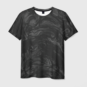 Мужская футболка 3D с принтом Dark texture в Тюмени, 100% полиэфир | прямой крой, круглый вырез горловины, длина до линии бедер | 
