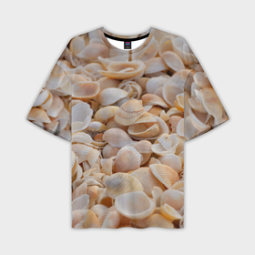 Мужская футболка oversize 3D с принтом Ракушки крым в Тюмени,  |  | 