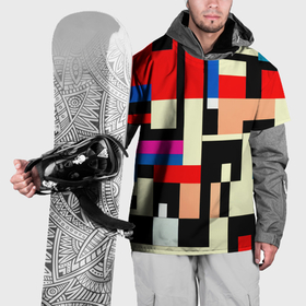 Накидка на куртку 3D с принтом Кубическое измерение в Тюмени, 100% полиэстер |  | 