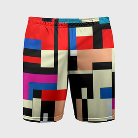 Мужские шорты спортивные с принтом Кубическое измерение в Тюмени,  |  | 
