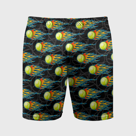 Мужские шорты спортивные с принтом Мячики теннисные в Тюмени,  |  | 