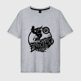Мужская футболка хлопок Oversize с принтом Enduro oz в Петрозаводске, 100% хлопок | свободный крой, круглый ворот, “спинка” длиннее передней части | Тематика изображения на принте: 