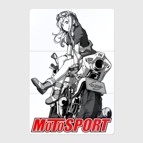 Магнитный плакат 2Х3 с принтом Moto girl в Кировске, Полимерный материал с магнитным слоем | 6 деталей размером 9*9 см | Тематика изображения на принте: 