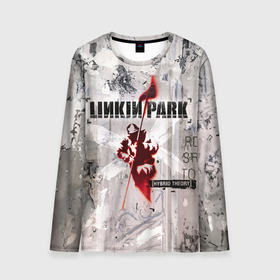 Мужской лонгслив 3D с принтом Linkin Park Hybrid Theory в Курске, 100% полиэстер | длинные рукава, круглый вырез горловины, полуприлегающий силуэт | Тематика изображения на принте: 