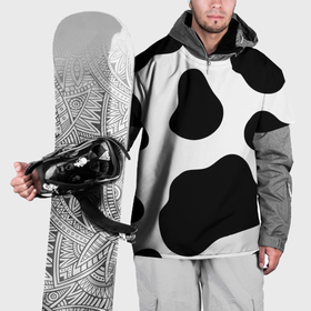 Накидка на куртку 3D с принтом Принт   пятна коровы в Кировске, 100% полиэстер |  | 