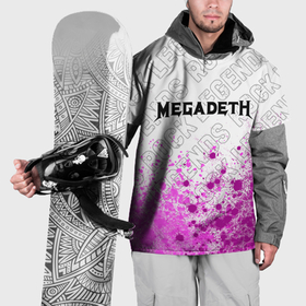 Накидка на куртку 3D с принтом Megadeth rock legends: символ сверху , 100% полиэстер |  | Тематика изображения на принте: 