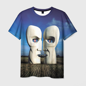 Мужская футболка 3D с принтом Pink Floyd The Division Bell в Санкт-Петербурге, 100% полиэфир | прямой крой, круглый вырез горловины, длина до линии бедер | Тематика изображения на принте: 