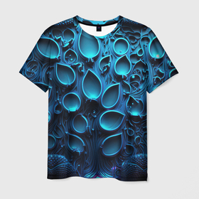 Мужская футболка 3D с принтом Космические плиты в Екатеринбурге, 100% полиэфир | прямой крой, круглый вырез горловины, длина до линии бедер | 