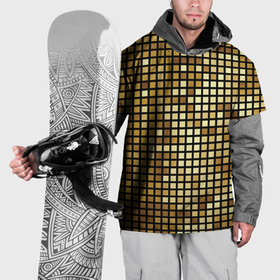 Накидка на куртку 3D с принтом Золотая мозаика, поверхность диско шара в Тюмени, 100% полиэстер |  | 