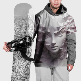 Накидка на куртку 3D с принтом Скульптура с шипами в Курске, 100% полиэстер |  | Тематика изображения на принте: 
