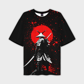 Мужская футболка oversize 3D с принтом Призрак цусимы   самурай в Санкт-Петербурге,  |  | Тематика изображения на принте: 