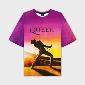 Мужская футболка oversize 3D с принтом Queen Фредди Меркьюри в Тюмени,  |  | 