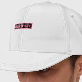 Кепка снепбек с прямым козырьком с принтом Логотип Black Pink и силуэты участниц , хлопок 100% |  | 
